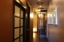 Entering the hallway